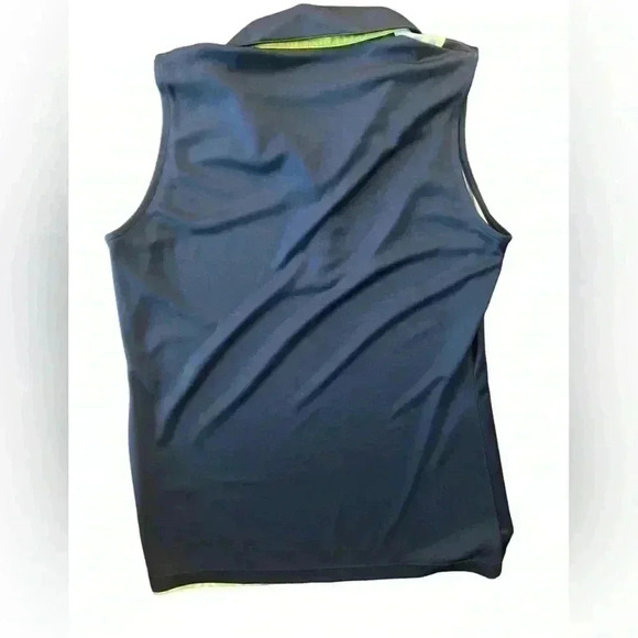 EP PRO SLEEVELESS MIXED MEDIA GEO PRINT POLO - Picture 5 of 5